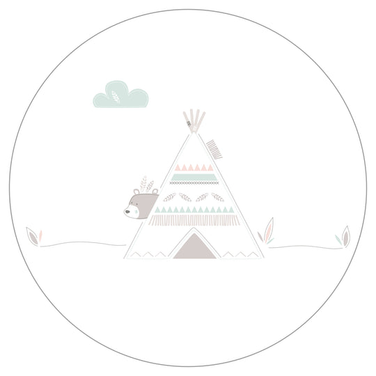 Schlafsack 'Indibär', 70 - 90 cm, ganzjährig, aus atmungsaktiver Baumwolle, unisex