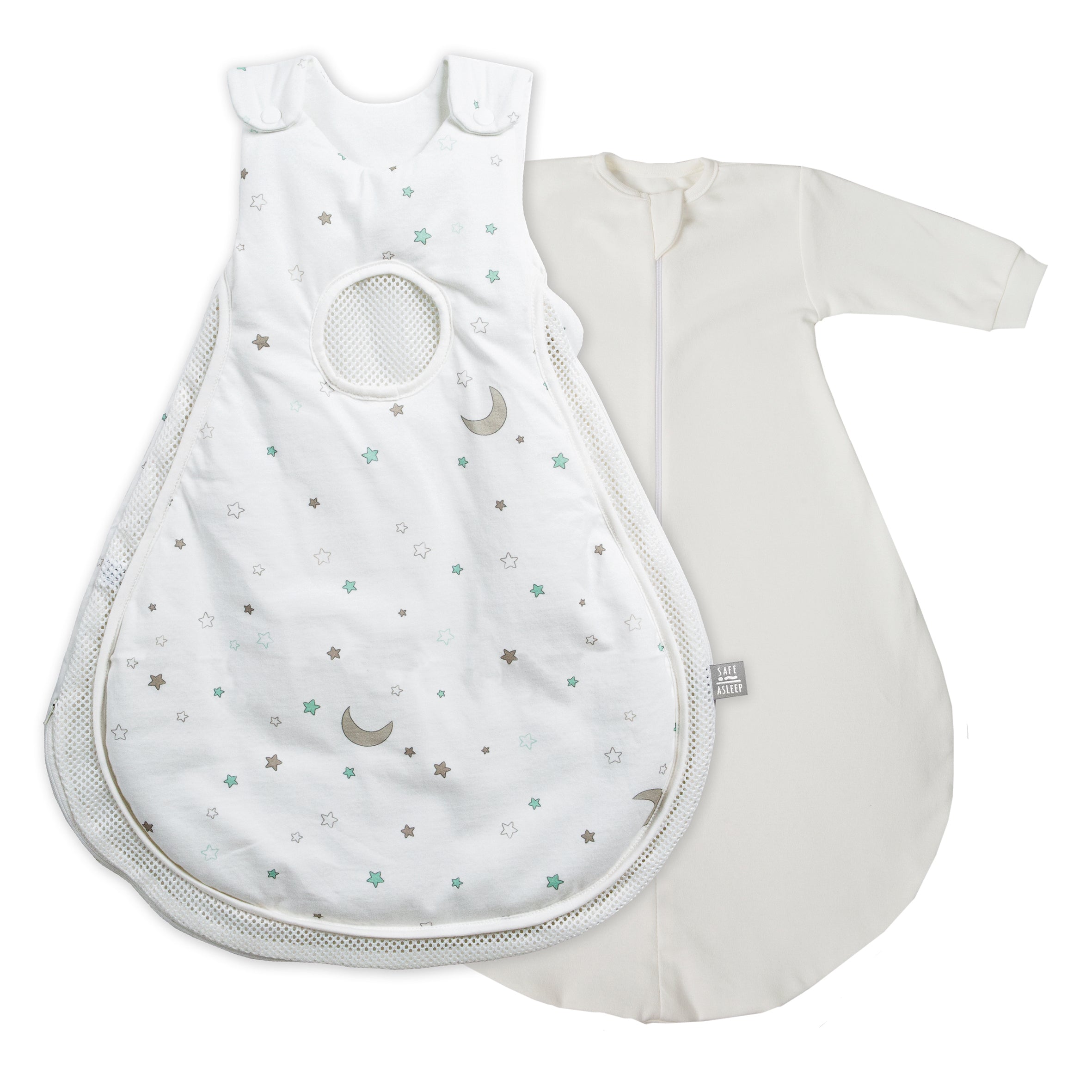roba safe asleep schlafsack 'safe asleep®' Schlafsack Air PLUS, design 'Sternenzauber' inkl. Strampelsack