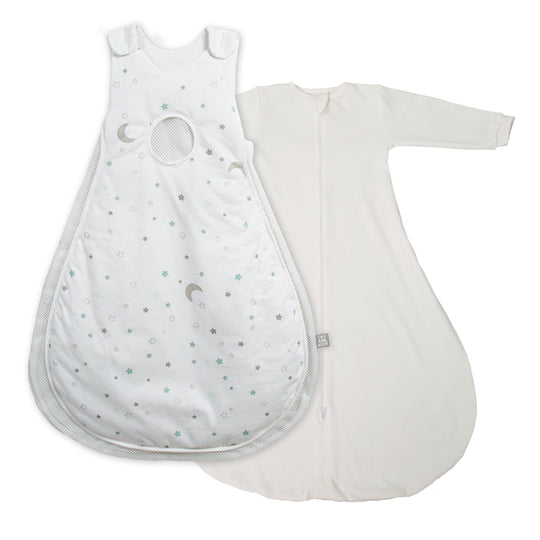 Saco de dormir 'safe asleep®' Air PLUS, diseño 'Estrellitas' con saco de pies