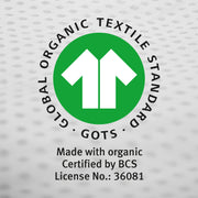 Organic Crib Bedding 'Lil Planet', 2-pieces, 80 x 80 cm, Jersey GOTS Certified - Silver Grey