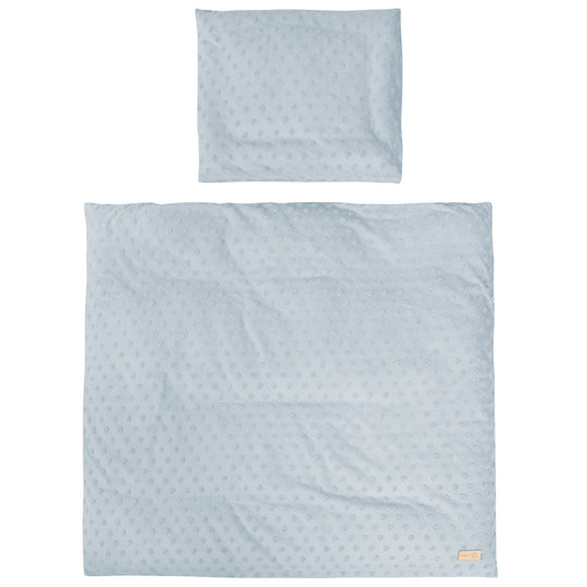 Ropa de cuna orgánica 'Lil Planet', 2 piezas, azul claro/sky, 80 x 80 cm, jersey, certificado GOTS