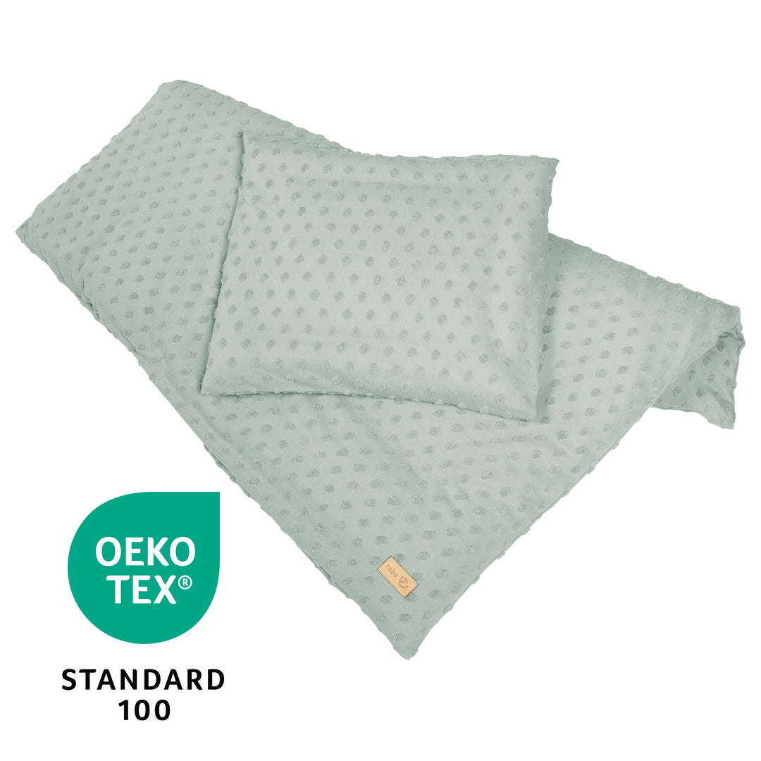 Ropa de cama para cuna 'Lil Planet', 2 piezas, frosty green, 80 x 80 cm, jersey, GOTS