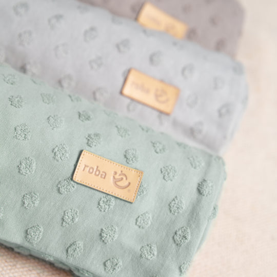 Ropa de cama orgánica 'Lil Planet', 2 piezas, frosty green, 100 x 135 cm, jersey, certificado GOTS