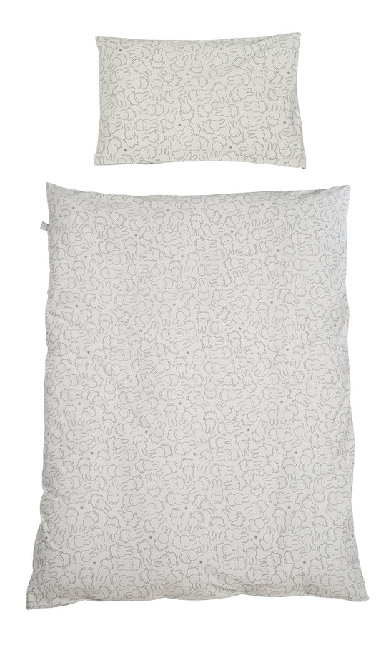 Linge de lit bébé 'miffy®', 2 pièces, en jersey de coton 100 %, 100 x 135 cm, pour le lit d'enfant