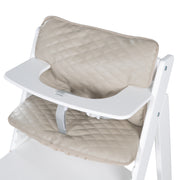 Coussin d'assise "Luxe" - 2 pièces "Greyish matelassé" pour toutes les chaises hautes Sit Up