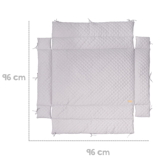 Laufgittereinlage 'roba Style' für Laufgitter 75 x 100 bis 100 x 100 cm - Silbergrau