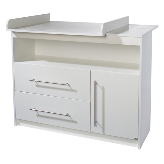 Kinderzimmerset 'Maren' 3-teilig - Bett 70x140 + Wickelkommode schmal + Kleiderschrank 3-türig