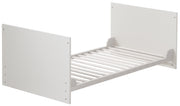 Conjunto de habitaciones 'Maren', incluida la cama combi de 70 x 140 cm, pecho sinuoso ancho y gabinete de 3 puertas, blanco
