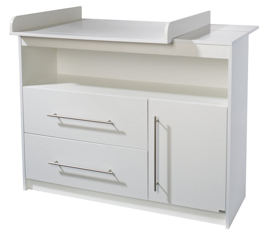 Room Set 'Maren', including Convertible Bed 70 x 140 cm, Wide Changing Table & 3-Door Wardrobe, White