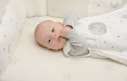 Komplettbettset 'safe asleep®', 70 x 140 cm, 'Sternenzauber', inkl. Matratze, Nest & Babyschlafsack