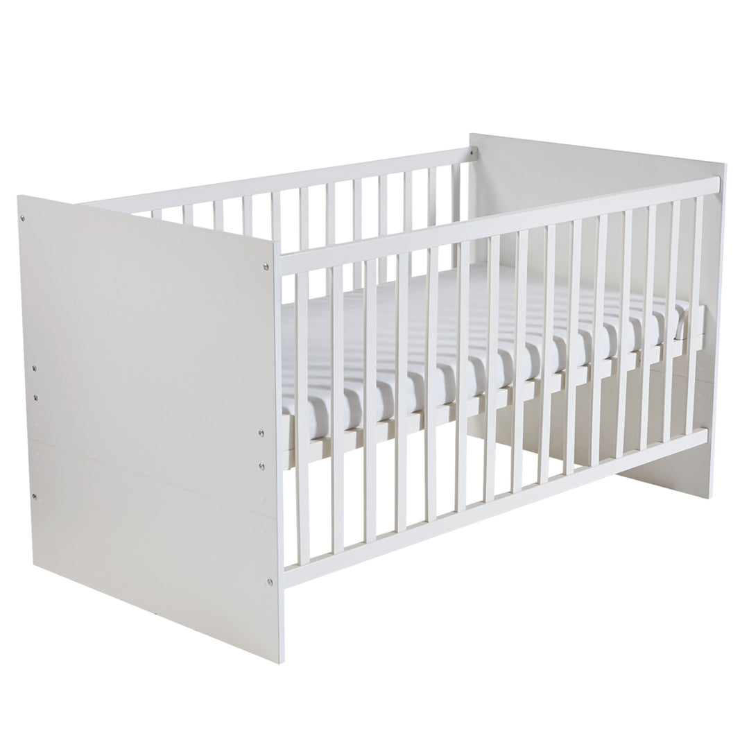 Furniture Set 'Maren' 2-Piece - Convertible Bed 70x140 cm + Narrow Changing Table - White