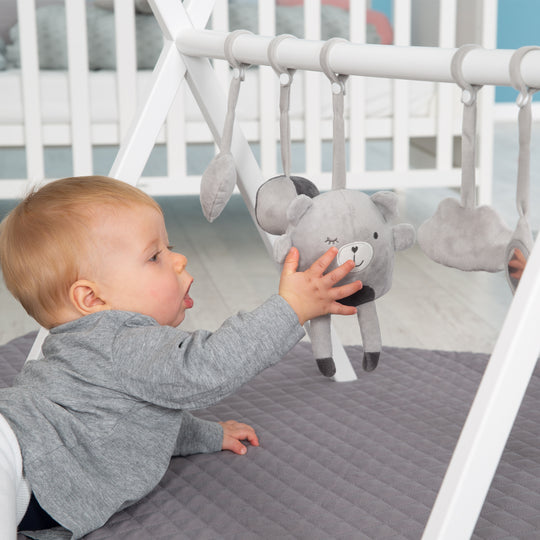 Play Arch Including Play Set 'roba Style' Silver Grey – Universal Play Arch Made of White Painted Wood