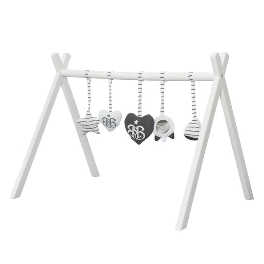Set da gioco 'Rock Star Baby', 5 personaggi da attaccare per giocare e baby gym Montesori
