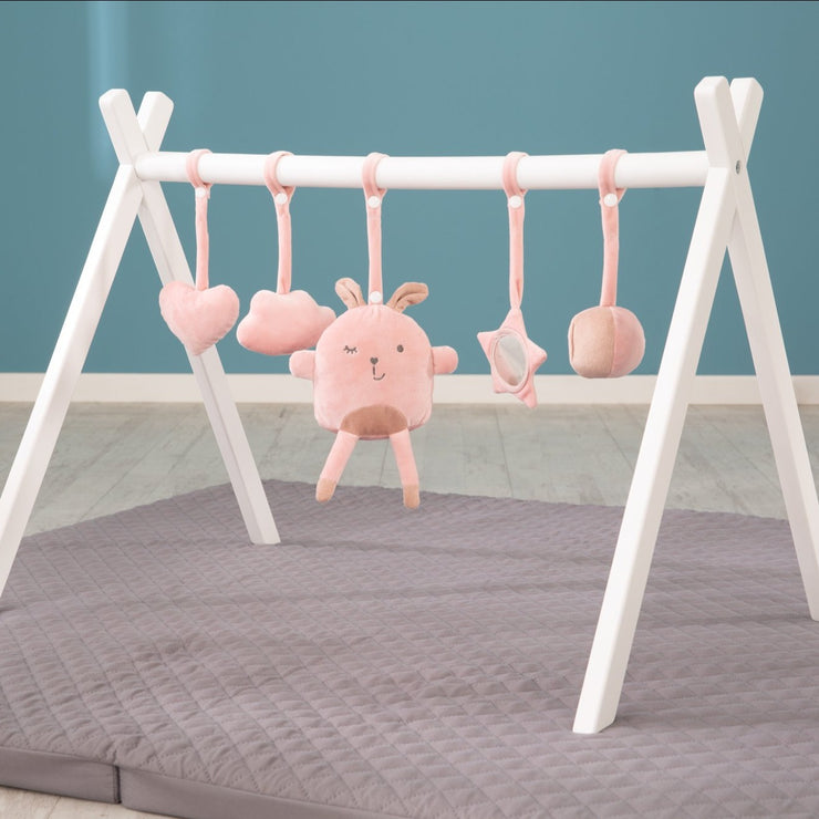 Set de jeu 'Lil Cuties', 5 figurines 'Lilly' à attacher pour jouer et baby gym Montesori
