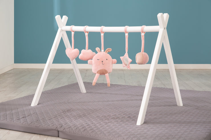 Set de jeu 'Lil Cuties', 5 figurines 'Lilly' à attacher pour jouer et baby gym Montesori