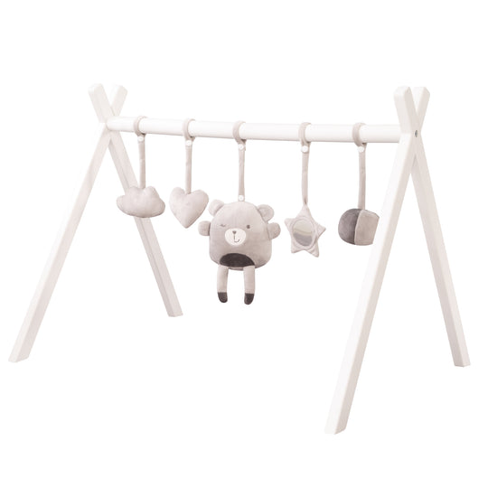 Set da gioco 'Lil Cuties', 5 personaggi 'Sammy' da attaccare al gioco e baby gym Montesori