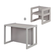 Children's Seating Group 3in1- Reversible Stool & Table - Grey