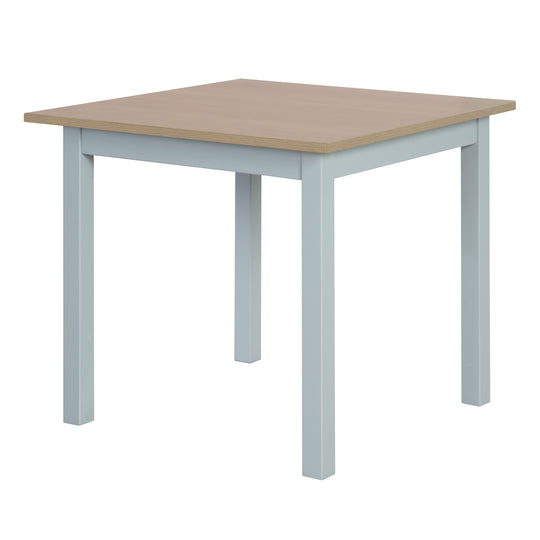 Ensemble de sièges 'Woody' - 2 chaises + table - Taupe laqué - Décor bois