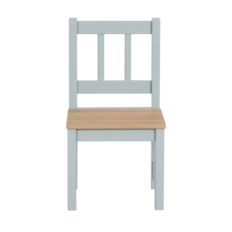 Ensemble de sièges pour enfants 'Woody' - 2 Chaises & 1 Table - Taupe laqué - Décor bois