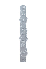 Messlatte 'miffy®', bedruckt, Skala von 70 cm bis 150 cm für Kinder, weiß/grau