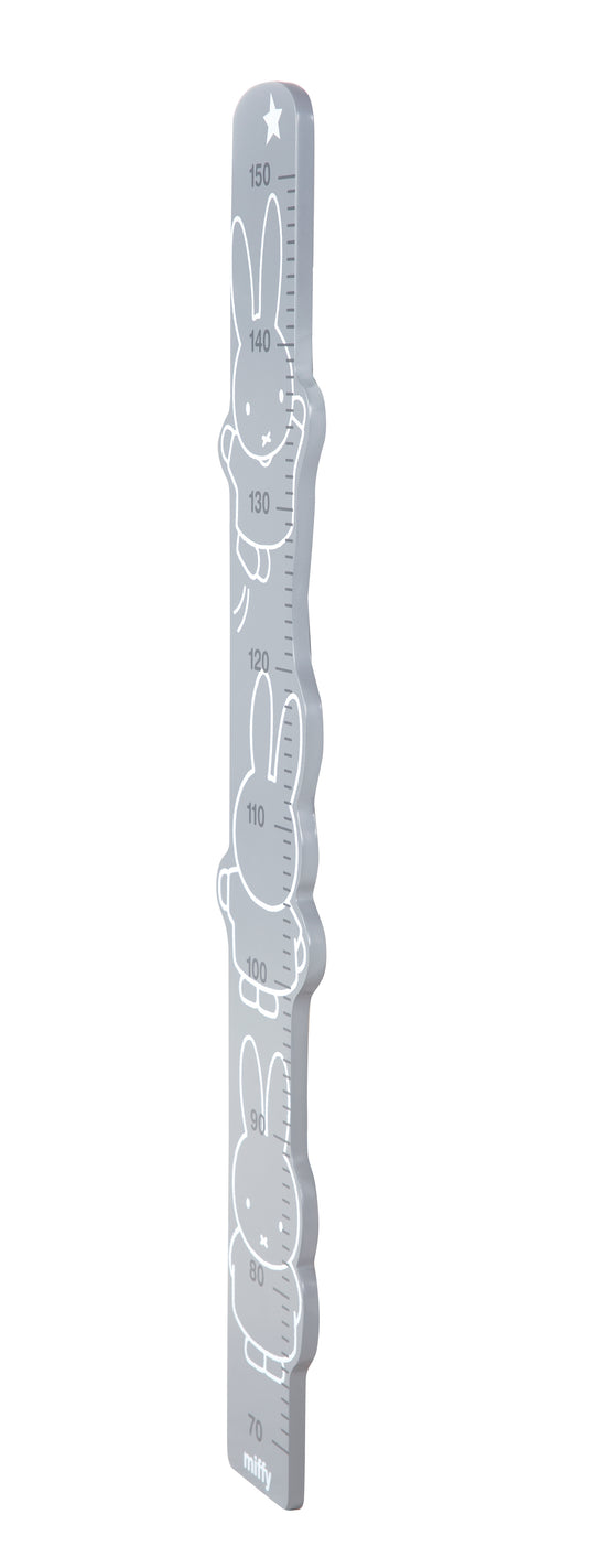 Growth Chart 'miffy®', Printed, Scale from 70 cm to 150 cm for Children, White/Grey