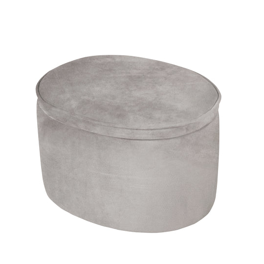 Tabouret enfant 'Lil Sofa' avec fonction de rangement - Confortable - Rembourrage en velours gris