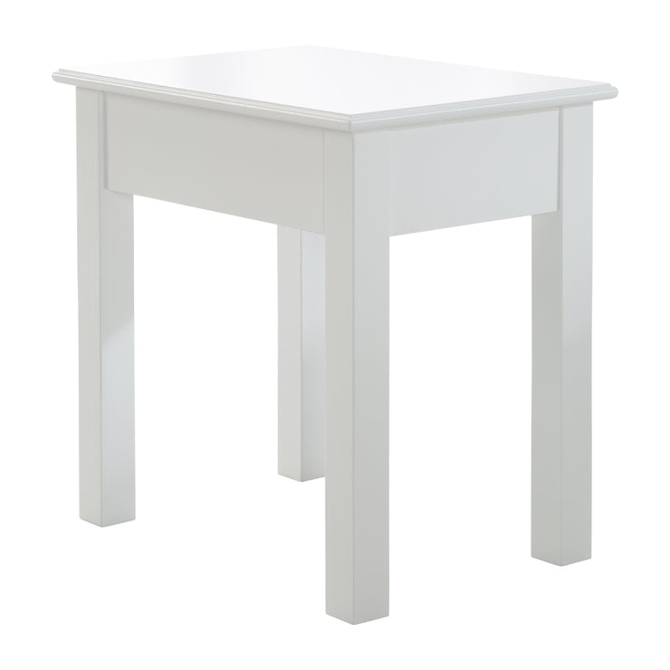 Make-up & dressing table for children, with make-up mirror & stool, white lacquered