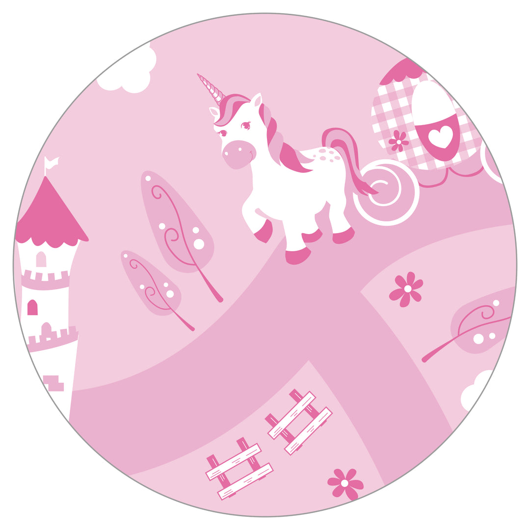 Coffre de jouet 'Couronne', siège et banquette de rangement, banc coffre rose