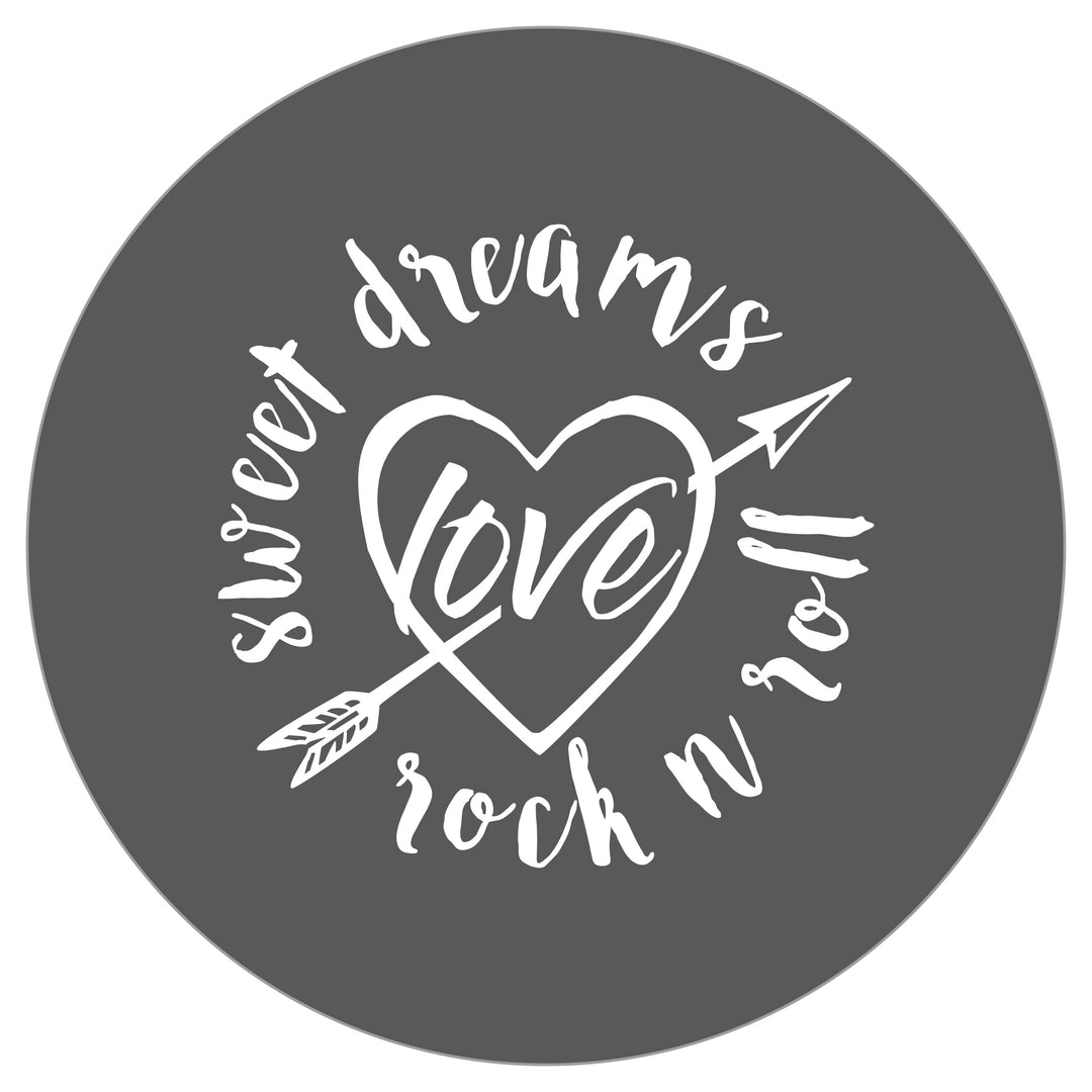 Coffre de jouet  'Rock Star Baby', siège et banquette de rangement, banc coffre blanc/gris