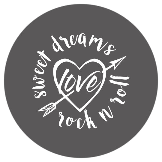 Coffre de jouet  'Rock Star Baby', siège et banquette de rangement, banc coffre blanc/gris