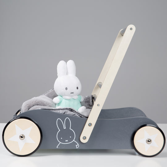 Baby Walker 'miffy®', with Brake, Usable as a Doll Stroller