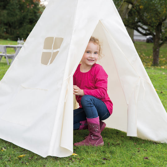 Tente indienne 'Tipi', tente de jeu pour enfants en tissu, incl. sac