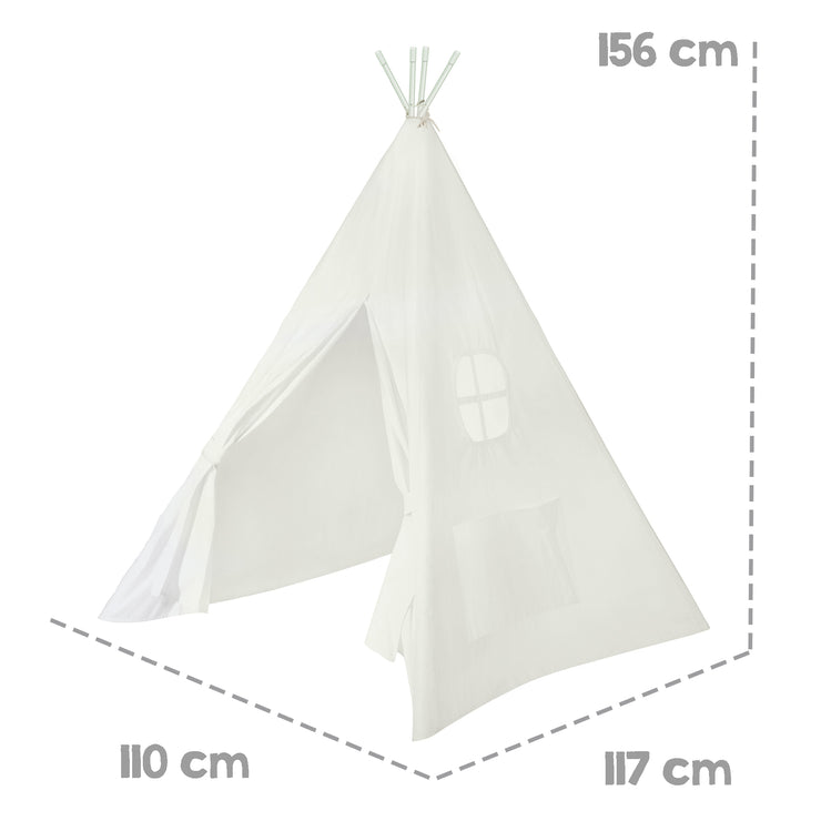 Tenda indiana "Tipi", tenda da gioco per bambini in tessuto, incl. borsa