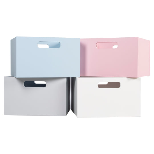 Boîte de rangement pour chambre d'enfant - Espace de rangement pour jouets - Gris clair