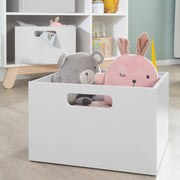 Caja de almacenamiento para habitaciones para niños, espacio de almacenamiento para juguetes, decoración, gris
