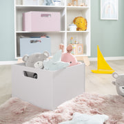 Boîte de rangement pour les chambres pour enfants, espace de stockage pour les jouets, décoration, gris