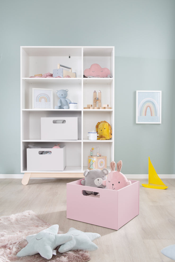 Boîte de rangement pour la chambre d'enfant, espace de rangement pour les jouets, la décoration, rose