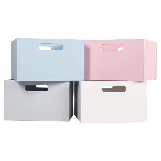 Boîte de rangement pour chambre d'enfant - Espace de rangement pour jouets - Blanc