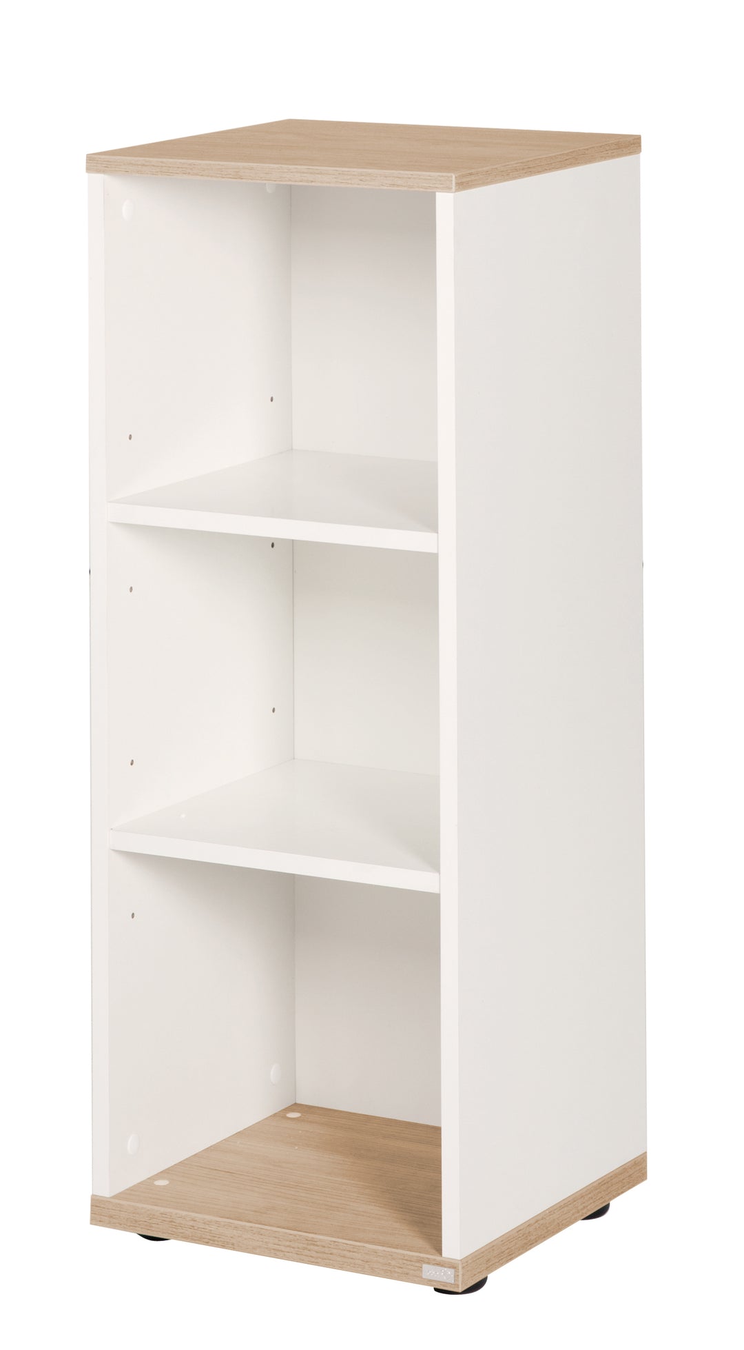 Étagère latérale 'Pia', adaptée sous la commode à langer, blanc/chêne 'San Remo'