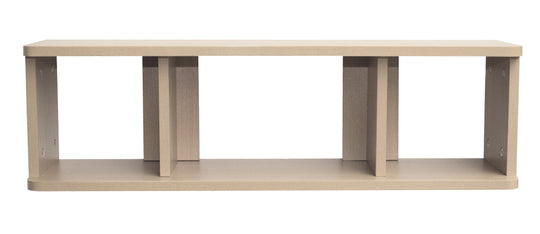 Diaper Shelf, Wall Board with 2 Adjustable Dividers on Hidden Guides, Decor 'Maple'