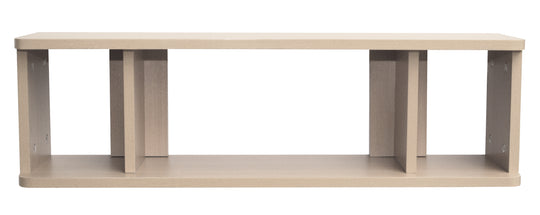 Diaper Shelf, Wall Board with 2 Adjustable Dividers on Hidden Guides, Decor 'Maple'