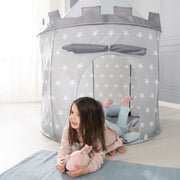 Tenda da gioco, tenda per bambini, "Ritterburg", casetta da gioco in tessuto, incl. borsa