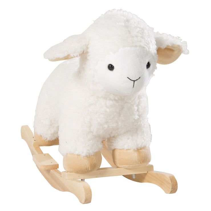 Animal balancín 'oveja' con tapizado de suave tejido, para niños pequeños, a partir de 18 meses