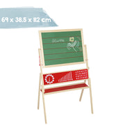 Standing board rotatable, lined writing board, magnetic painting board, wooden children's board, natural