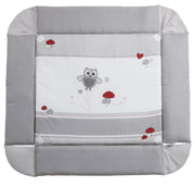 Babynest 'Adam & Owl', 4in1, wrapping pad, play blanket, Activity Center & running grid insert