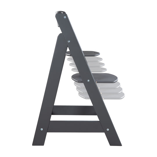 Treppenhochstuhl 'Born Up' Set 2in1, anthrazit, mit Liegefunktion/ -aufsatz 'roba Style'