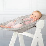 Trona 'Born Up', Set 2in1, 'roba Style grey', silla alta con función de tumbona, desde el nacimiento