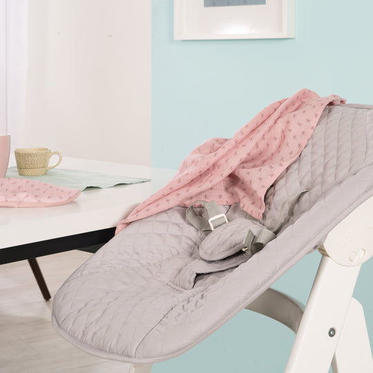 Chaise haute évolutive 'Born Up' Set + Transat 'roba Style' - Dès la naissance - Blanc / Gris