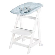 Grow-along high chair 'Born Up', Set 2in1, 'roba Style light blue', with reclining function, from birth