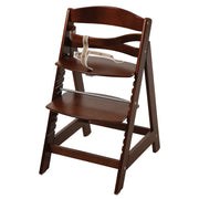 Seggiolone "Sit Up III", crescendo con la sedia da bambino a sedia per ragazzi, in legno, tinto marrone